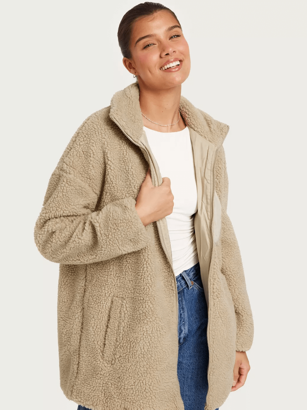 Only - Tracy Sherpa Jacket | Teddyjacka.se