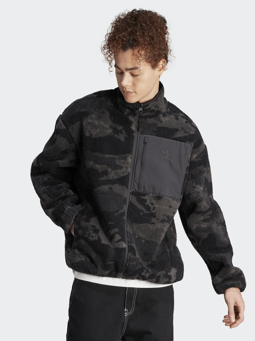 Adidas Originals - Camo Fleece Jacket | Teddyjacka.se