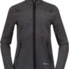 Bergans Women's Nordmarka Rewool Pile Midlayer Jacket Solid Dark Grey/Dark Shadow Grey