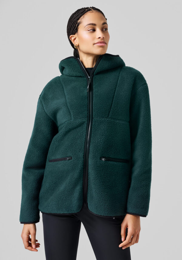 Casall Women's Pile Jacket Dark Pine